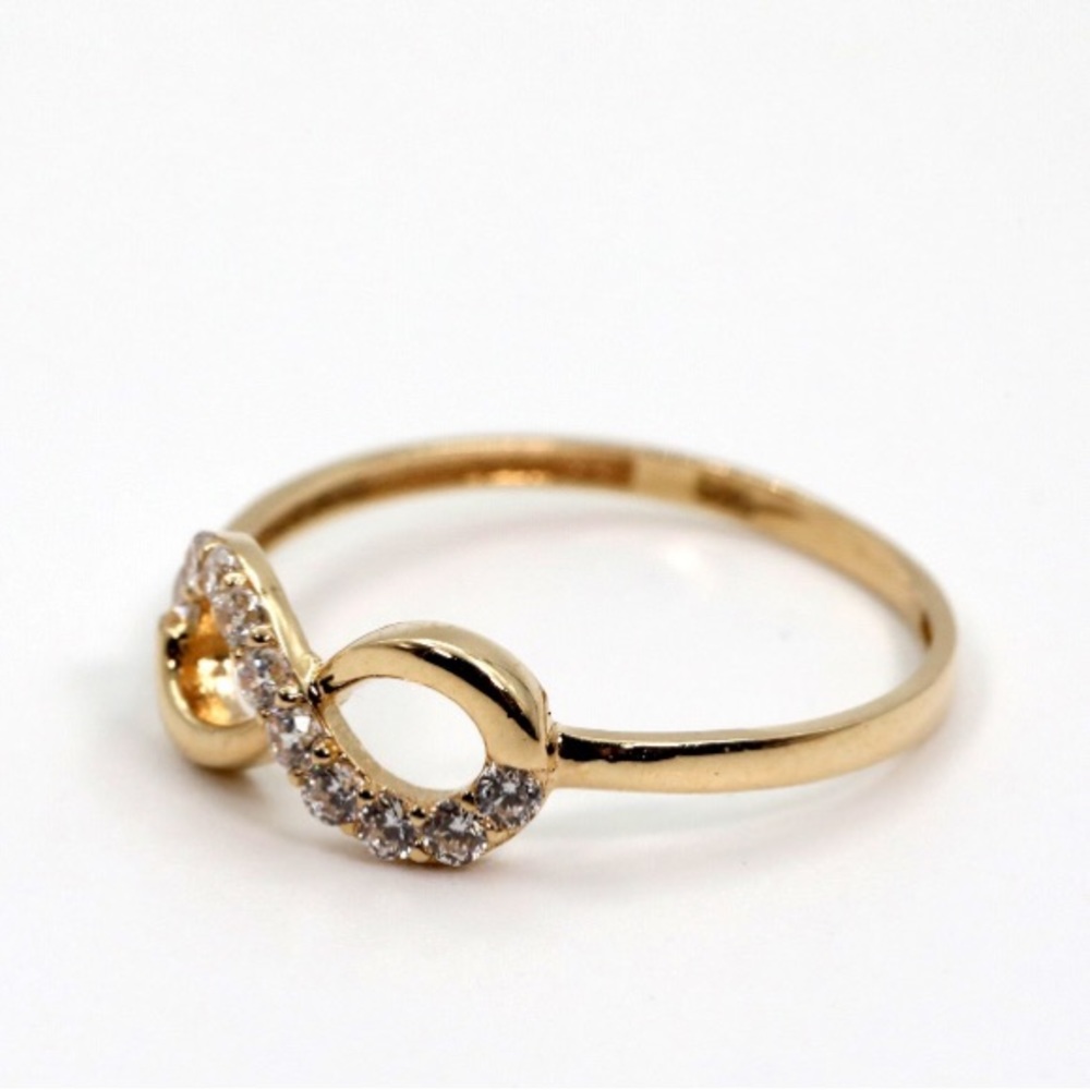 Simple Diamond Infinity Ring - image 3
